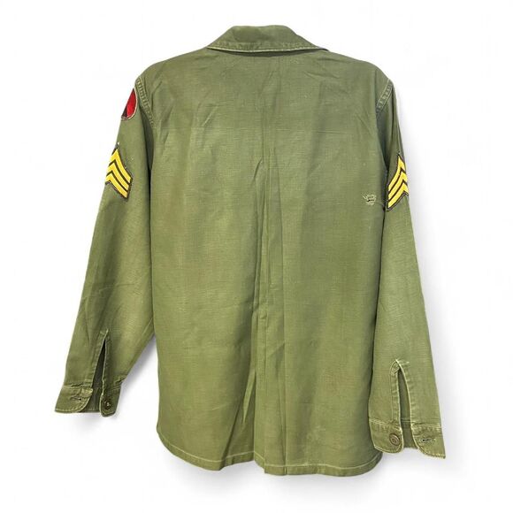Vintage 60s U.S. Army OG-107 Utility Shirt size L - Picture 2 of 8